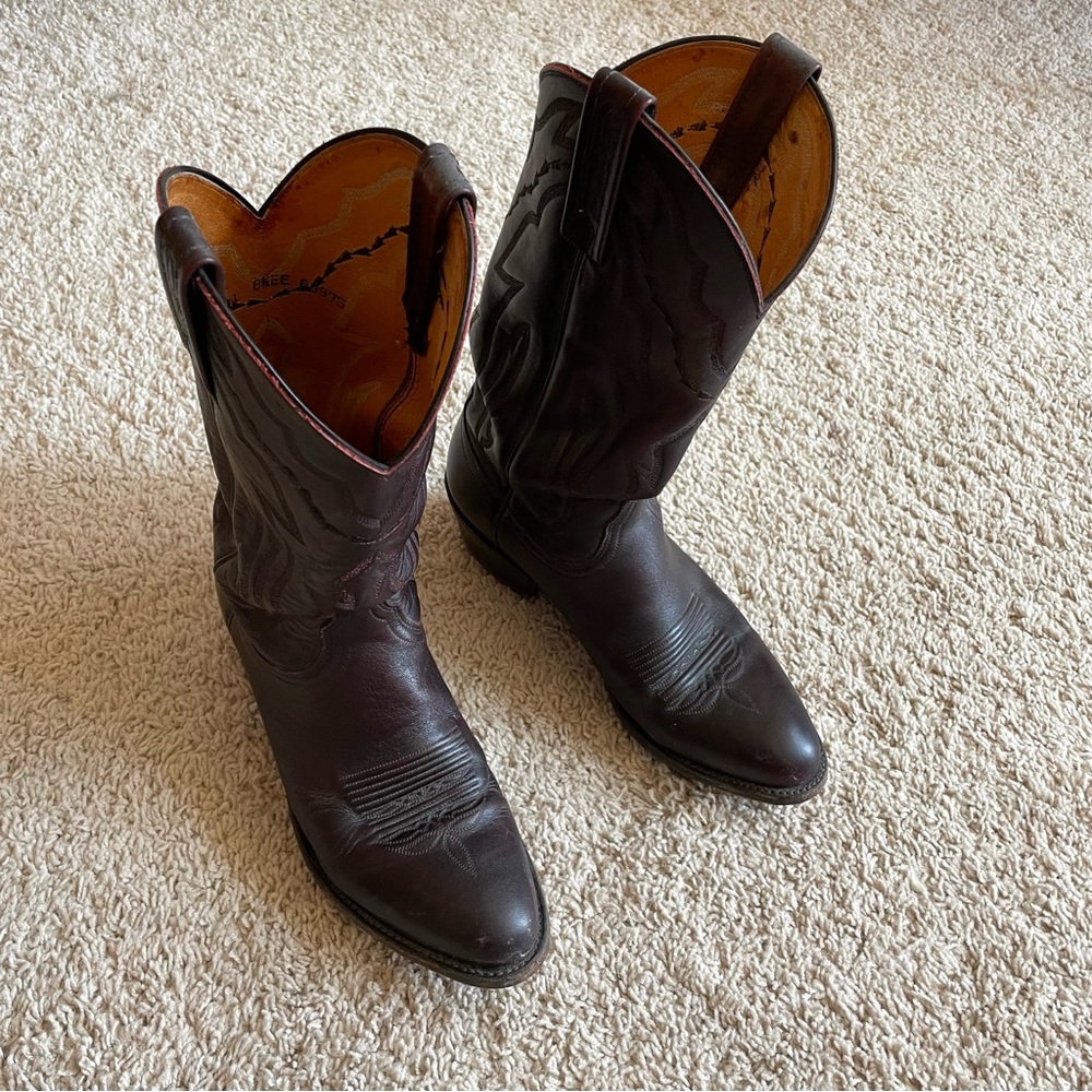 Luchesse 2000 men’s handmade leather cowboy boots 8 1/2